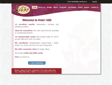 Tablet Screenshot of hotel1492.com